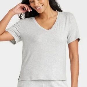 Stars Above Gray V-Neck Women's Tee